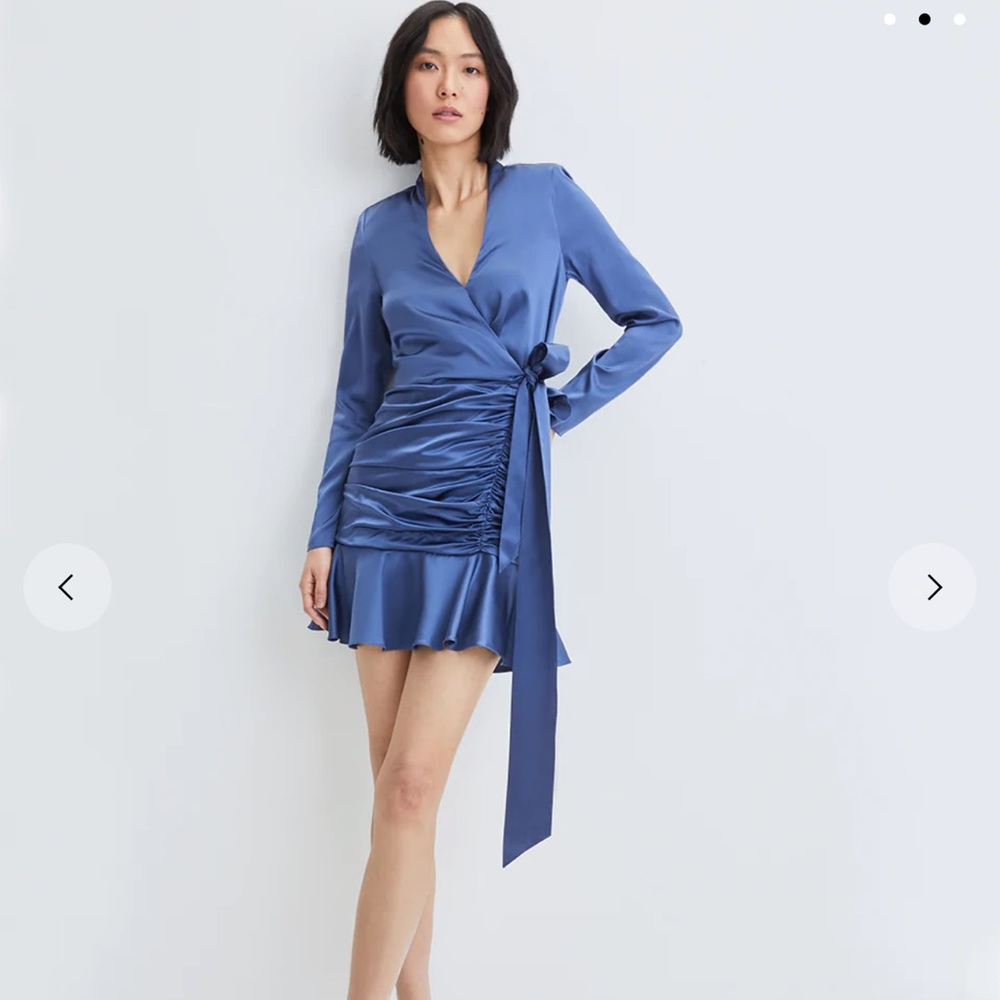 VERONICA BEARD - AGATHA RUCHED MINIDRESS - Picture 2 of 8
